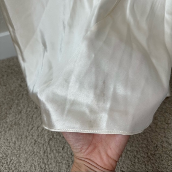 Reformation Chania Maxi Cream Silk Dress SZ S - Picture 6 of 10